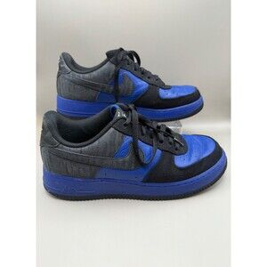 Nike Air Force 1 Low By You Black Royal Blue Size Mens 9.5 DV3892-900  Clean!